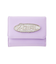 SILVER GLITTER OVAL LOGO BUCKLE MINI WALLET