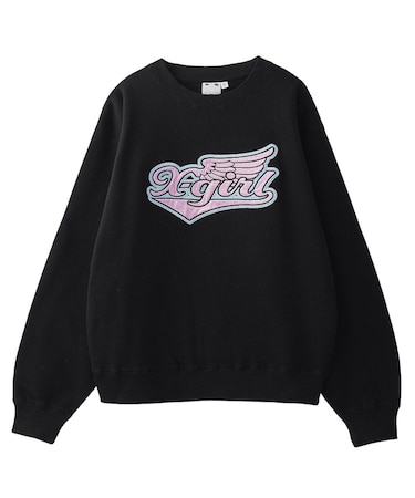 WING LOGO PATCH CREWNECK SWEAT TOP