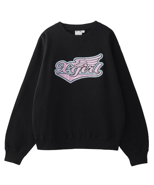 WING LOGO PATCH CREWNECK SWEAT TOP