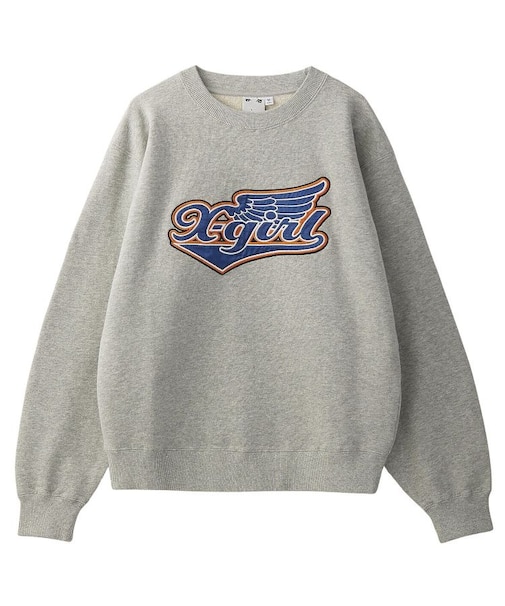 WING LOGO PATCH CREWNECK SWEAT TOP
