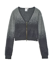 JACQUARD KNIT COMPACT CARDIGAN