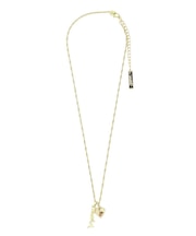 MILLS LOGO AND HEART NECKLACE