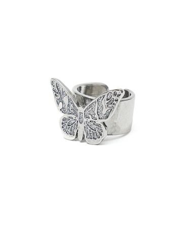 RHINESTONE BUTTERFLY LOGO RING