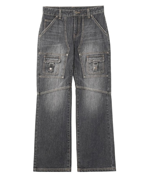 FRONT POCKET DENIM PANTS