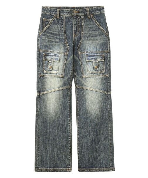 FRONT POCKET DENIM PANTS