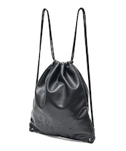 FAUX LEATHER KNAPSACK