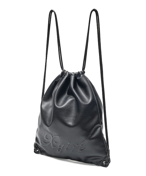 FAUX LEATHER KNAPSACK
