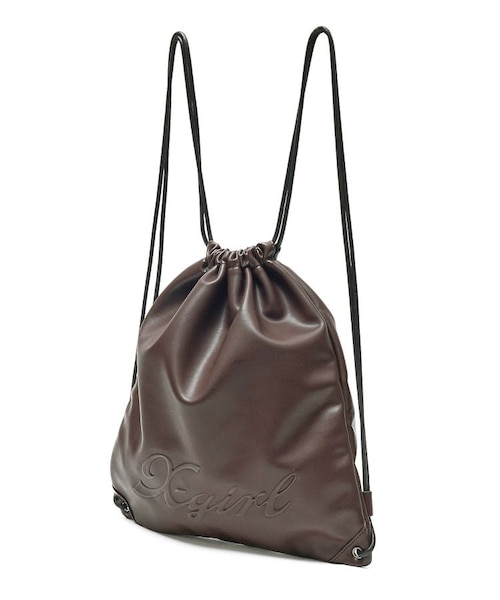 FAUX LEATHER KNAPSACK｜エックスガールの通販｜&mall（アンドモール