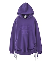 COLLEGE LOGO DRAWSTRING SWEAT DRESS