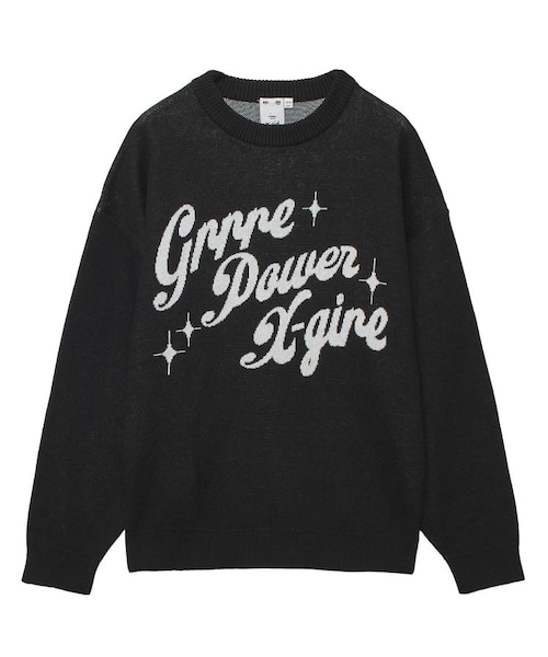 XG MONOGRAM LOGO JACQUARD KNIT TOP｜エックスガールの通販｜&mall