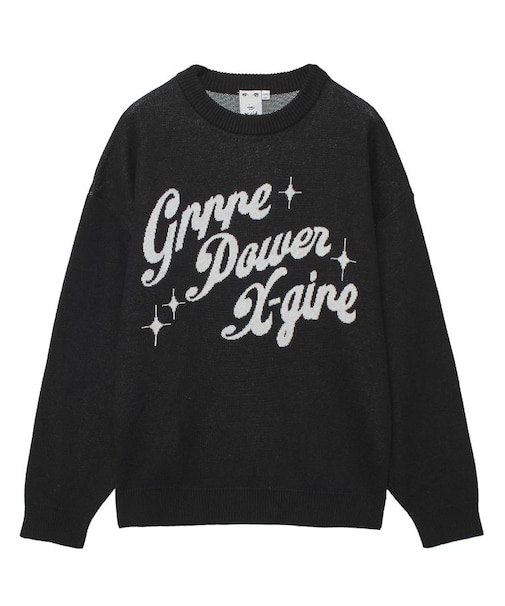 GIRL POWER LOGO JACQUARD KNIT TOP