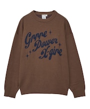 GIRL POWER LOGO JACQUARD KNIT TOP