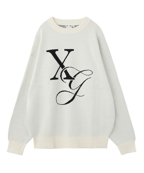 X-girl（エックスガール） MILLS LOGO KNIT TOP トップス SCRATCHED LOGO JACQUARD KNIT TOP – calif（カリフ）公式サイト