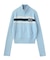 NUMBERING JACQUARD ZIP UP KNIT TOP