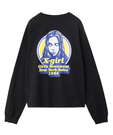 MESSAGE AND FACE CIRCLE LOGO L/S TEE