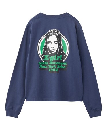 MESSAGE AND FACE CIRCLE LOGO L/S TEE