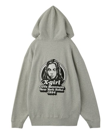 MESSAGE AND FACE ZIP UP SWEAT HOODIE