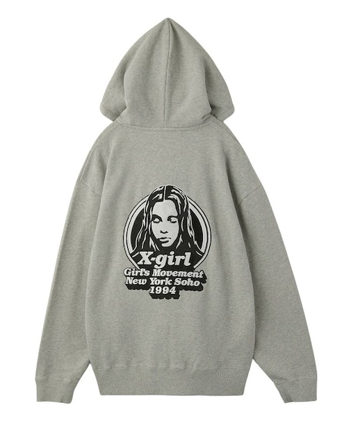 MESSAGE AND FACE ZIP UP SWEAT HOODIE