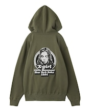 MESSAGE AND FACE ZIP UP SWEAT HOODIE