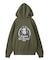 MESSAGE AND FACE ZIP UP SWEAT HOODIE