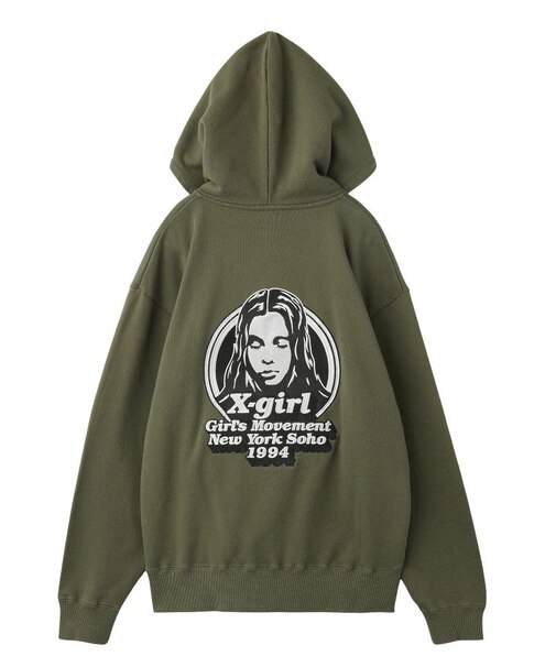 MESSAGE AND FACE ZIP UP SWEAT HOODIE