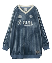 VELOUR GAME SHIRT DRESS