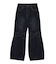 FLOCKED DENIM FLARE PANTS