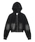 FADED VELOUR COMPACT ZIP UP HOODIE