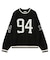 NUMBERING JACQUARD KNIT TOP