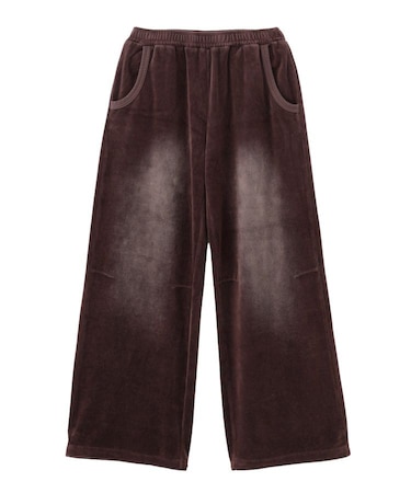 FADED VELOUR LOOSE FIT PANTS