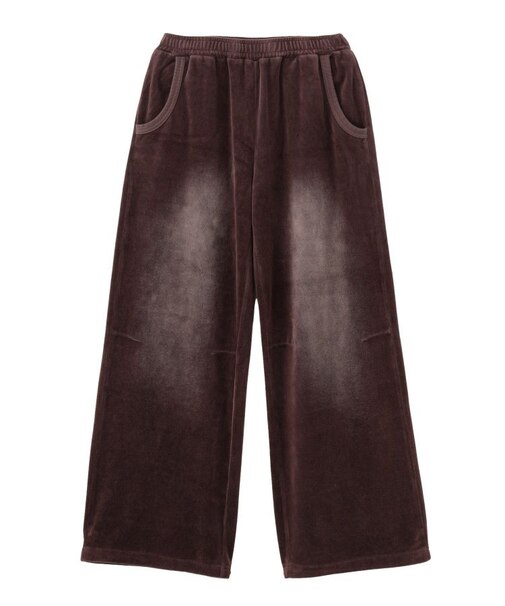 FADED VELOUR LOOSE FIT PANTS
