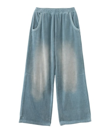 FADED VELOUR LOOSE FIT PANTS