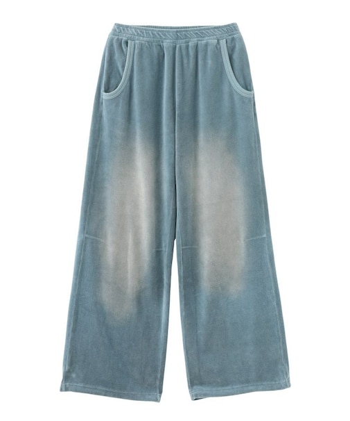 FADED VELOUR LOOSE FIT PANTS