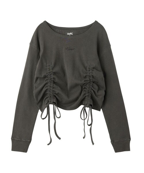 FADED DRAWSTRING L/S TOP｜エックスガールの通販｜&mall（アンド