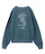 MIX LOGO & FACE FADED CREWNECK SWEAT TOP