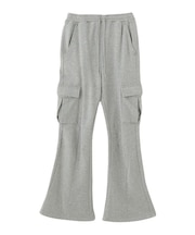 CARGO POCKET FLARE SWEAT PANTS