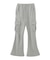 CARGO POCKET FLARE SWEAT PANTS
