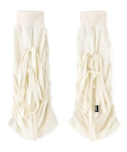 GATHERED LACE UP LEG WARMER