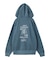 MIX LOGO & FACE FADED ZIP UP SWEAT HOODIE