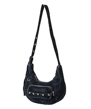 FLOCKED DENIM BAG