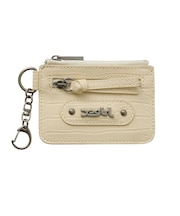 MILLS LOGO FAUX CROCO CARD CASE