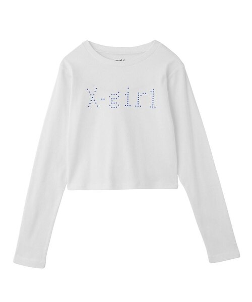 STAR MOTIF LOGO L/S BABY TEE｜エックスガールの通販｜&mall（アンド