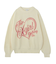 HEART SPRAY LOGO KNIT TOP