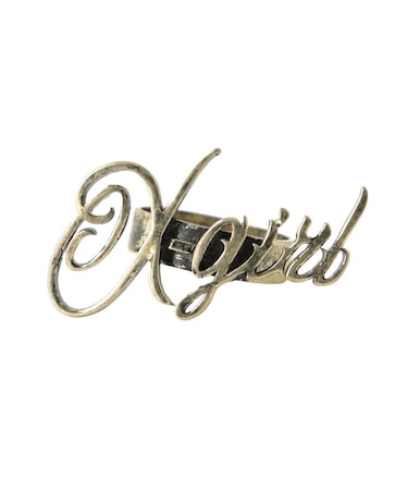SCRIPT LOGO BIGGISH RING