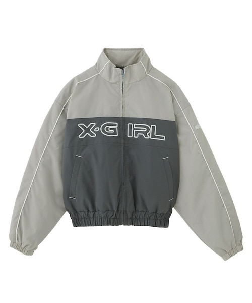 X-girl LOGO EMBROIDERY JACKET｜エックスガールの通販｜&mall（アンド