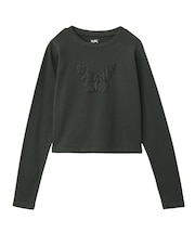 BUTTERFLY FOAM PRINT L/S BABY TEE