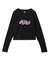 RHINESTONE AND GLITTER LOGO L/S BABY TEE