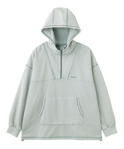 BLEACHED ANORAK SWEAT TOP