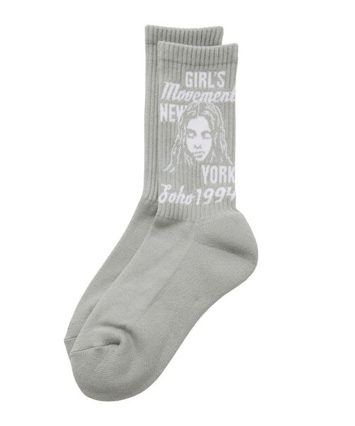 MIX LOGO & FACE RIB SOCKS
