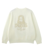 FACE EMBROIDERY KNIT TOP